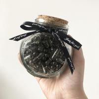 情人节礼物胶囊情书爱情胶囊创意DIY生日男朋友走心特别情侣礼盒 99颗黑色胶囊 瓶子+胶囊+笔+木棒