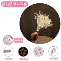 圣诞节diy满天星爱心串珠花束手工材料包送女朋友闺蜜情人节礼物 普通款/(亚克力珠子)