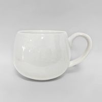 ins卡通仿搪瓷北欧可爱马克杯陶瓷家用水杯儿童陶瓷杯杯子大容量 好难看的白底杯[不推荐]