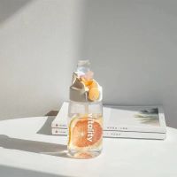 [大容量塑料杯]大肚杯果茶杯创意便携水果杯花茶杯塑料杯女学生 vita塑料杯白色 480ml