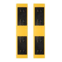 27/33cm妙洁通用款对折式拖把头替换装吸水胶棉拖布头海绵墩布头 27cm窄口[黄色 2个]高密无痕款