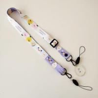 卡通手机背带替换绳拍立得相机包包水杯套肩带配件百搭可爱挂绳 双色笑脸 送地雷扣