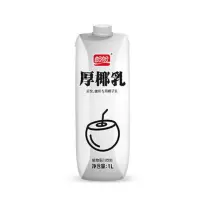 盼盼厚椰乳1L装椰奶冻椰浆生椰乳拿铁咖啡甜品奶茶店西米露原料 盼盼厚椰乳1L/*1瓶
