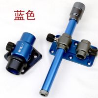 狼途005钓箱配件三件套加厚铝镁合金通用伞架炮台架鱼护架渔具 蓝色005