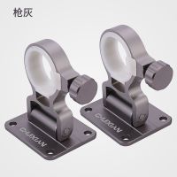 千锐 铝镁合金折叠伞架钓箱分体式免拆卸钓鱼伞支架渔具垂钓配件 折叠伞架(枪灰一对)不防脱螺丝