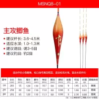 美人鱼十年情浮漂纳米鱼漂加粗醒目鲫鱼鲤鱼漂 MSNQ8-01[中小型鲫鱼] 1号