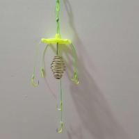 方块饵料鱼钩多功能天平钓组四叉翻板钩鲢鳙钓组爆炸钩荧光防缠绕 多功能天平钓组(2)个装 10#