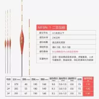 美人鱼旗舰店美粉浮漂纳米鱼漂高灵敏加粗醒目鲫鱼鲤鱼漂 MF8N-01 1号