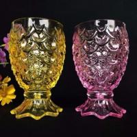 米几家用玻璃杯美人鱼杯鱼尾杯彩色杯鱼鳞杯高脚米几家用玻璃杯· 6只5色[有一只彩色重复]