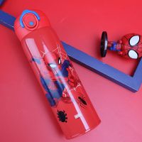 迪士尼冰雪奇缘保温杯直饮杯艾莎公主学生水壶女童杯子304不锈钢 蜘蛛侠480ml