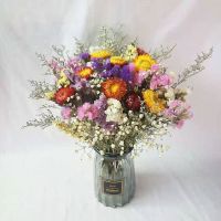 云南天然风干真花干花昆明直发永生花手工花家居客厅装饰礼物花束 芳华(不含花瓶)