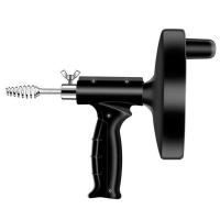 通马桶通下水道家用手摇清理洁堵塞工具厨房厕所捅管道疏通器神器 蓝色高效疏通器3米