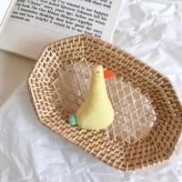 不土 / 平安喜乐鸭 小木雕创意摆件生日礼物祈福寓意车载摆件日式 小黄鸭