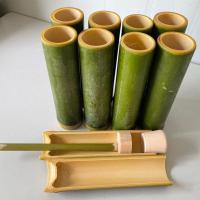 新鲜竹筒粽子的竹筒带塞子 劈开竹筒家用商用竹筒饭竹筒粽子模具 2支体验装顶出款[长19厘米] 直径3.0-3.5厘米