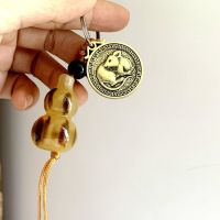 牛角平安葫芦合成工艺钥匙扣生肖钥匙扣挂件护身辟邪保平安摆件 1个福[生肖鼠]葫芦钥匙扣
