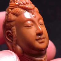 橄榄核单籽观音橄榄核雕刻单子单粒挂件吊坠 最美观音 1.8x3.2