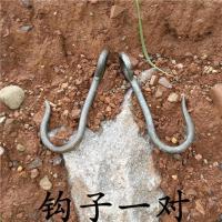 扁担竹扁担挑水扁担钩担儿童扁担干活农具挑子扁担钩子扁担绳子 钩子一对