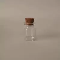10只装透明玻璃瓶10ml/15ml西林瓶木塞许愿瓶胶塞样品装饰瓶 5ml 无塞玻璃瓶10只装