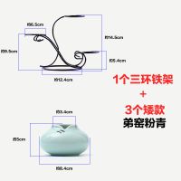 花瓶陶瓷摆件家居饰品插花小清新桌台创意水培客厅花插袖珍小花器 弟窑粉青 葫芦花器(单个)