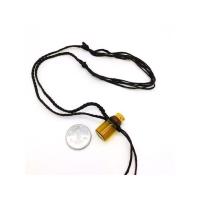 迷你精油瓶小空瓶子项链朱砂吊坠香水括香瓶香薰木塞茶色玻璃瓶 0.5毫升普通线茶色