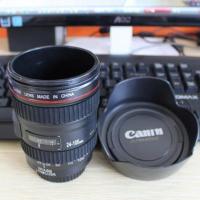 单反镜头杯子佳能学生水杯女个性潮流创意水杯相机生日礼物杯子女 3代塑料内胆-创意盖