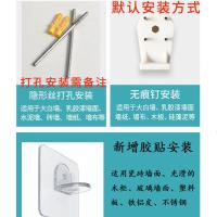 免打孔墙上置物架墙壁隔板墙面书架电视墙挂架卧室装饰书架搁板 白色 30长*15深*12高厘米(无痕钉)