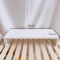 ins台式电脑显示器增高架置物架桌面收纳增高架子支架宿舍办公室 白色窄小款