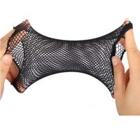 假发发网专用隐形发网发套两头通高弹力网帽网片佩戴配件COS发网 黑色发网