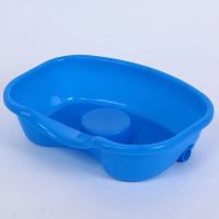 卧床洗头盆瘫痪病人用老年人家用护理孕妇美发儿童躺床上洗发神器 蓝色 60厘米伸缩管(送水堵)