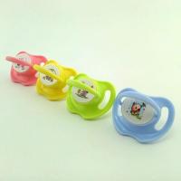 (3个装送)婴儿硅胶安抚奶嘴 宝宝卡通安抚玩嘴安睡型 粉.黄两只装