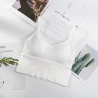 加肥加大美背吊带背心女内穿排扣韩版新款大码200斤u型外穿带胸垫 白色套头版 均(90-125)