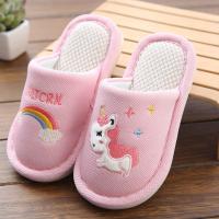 儿童亚麻拖鞋男女童小童幼儿园宝宝春秋季居家防滑亲子棉麻拖鞋 包头 马儿粉(包头款可选大一号) 24-25码内长16cm(