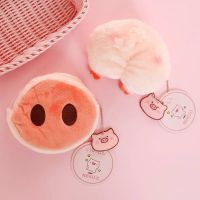 猪猪收纳袋包手提袋粉色少女心化妆包ins儿童可爱抽绳袋杂物袋 猪屁屁零钱收纳包