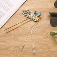 汉服发簪头饰配饰套装发冠簪子一套饰品女长流苏步摇古风发饰 凤舞发钗一只[单只方向随机发]