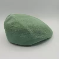 KANGOL袋鼠网眼贝雷帽zico泫雅美伢同款贝雷帽男女鸭舌帽 浅绿色网眼光板无刺绣S