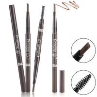 [4支装]双头眉笔 旋转带刷眉笔防水防汗持久不晕染不脱色初学者 1#深咖啡(4支)