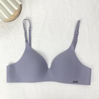 十月皇后打折内衣女新款夏季薄学生小胸聚拢大胸显小文胸胸罩无痕 薰衣草淡紫 32/70[AB通杯]