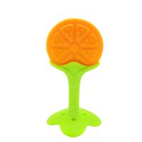 磨牙棒婴儿硅胶牙胶咬咬乐3-12个月宝宝手抓球可水煮香蕉小鹿玩具 大橙子牙胶