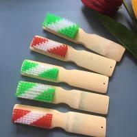 鞋刷子家用洗鞋长柄加厚竹板刷硬毛鞋刷多功能洗鞋刷清洁刷洗衣刷 5把装加厚竹板刷