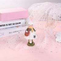 小兔子摆件生日礼物女生闺蜜创意装饰品卧室少女高颜值客厅摆件 小白兔