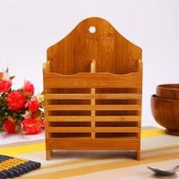 厨房竹筒插筷子笼简约筷笼圆形筷筒家用沥水防霉竹筒筷笼筷子筒 碳化双格筷笼1个