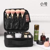 女式化妆包收纳包多功能便携旅行收纳洗漱手提化妆箱化妆品跟妆师 手提特小号(无支撑带)