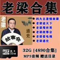 老梁故事汇情商课四大名著说天下观世界通史车载音频MP3U盘优盘 32G音频内存卡