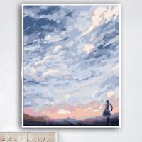 diy数字油画手工礼物填色风景现代简约客厅涂色无框油彩装饰画 SMT0473 40*50(2.5CM绷内框)