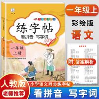 二年级上册字帖练字帖一年级看拼音写词语人教版小学语文部编下册 一年级上册 同步练字帖