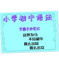 小学初中英语语法 学霸手抄状元笔记 知识点总结插图趣味右脑记忆 语法手写笔记