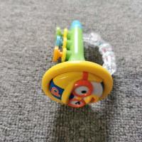 婴幼儿玩具韩国小企鹅小喇叭可吹不响带摇铃 男款绿色