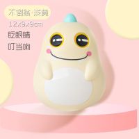 婴幼儿不倒翁玩具3-6-9-12个月宝宝益智儿童小孩0-1岁大号铃铛 黄色小恐龙[带铃铛会眨眼不倒翁]