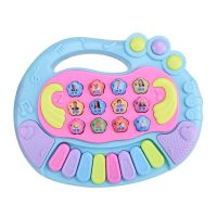 婴幼儿启蒙称呼学叫爸爸妈妈婴儿电子琴宝宝早教学习儿童钢琴玩具 早教电子琴(蓝粉随机)没有电池