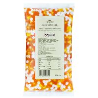 彩色椰果粒蒟蒻彩球水晶果原味桶装珍珠奶茶店专用原料水果捞配料 [袋装彩球1kg](买三送1)